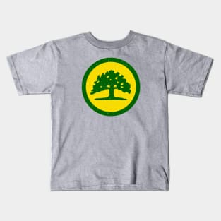 Retro Oakland California Flag // Vintage Oakland Grunge Emblem Kids T-Shirt